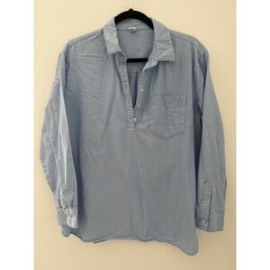 Old Navy Maternity Blue Long Sleeve Pullover Shirt Top Womens Medium